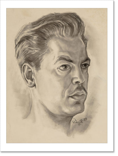 Virgil Finlay Self Portrait Print